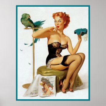 Sexy Pin Up #5 Poster by RetroAndVintage at Zazzle