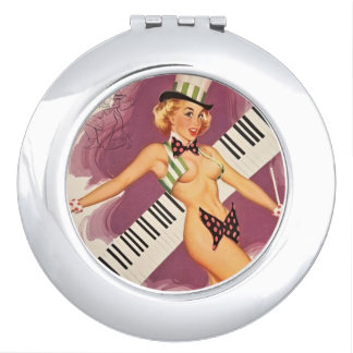 SEXY PIN UP GIRL COMPACT MIRROR
