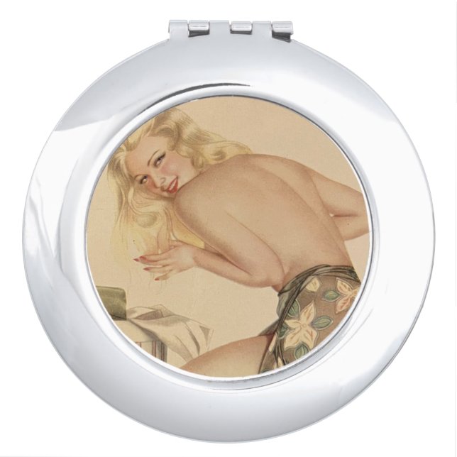 SEXY PIN UP GIRL  COMPACT MIRROR (Front)