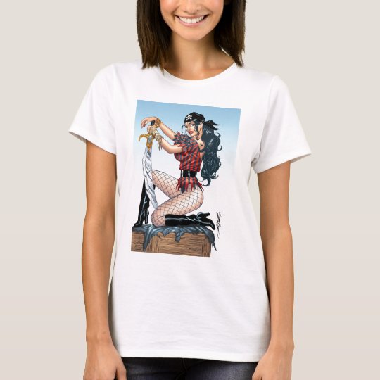 Sexy Pirate Girl Products by Al Rio T-Shirt