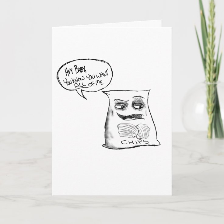 Sexy Potato Chips Birthday Card Zazzle