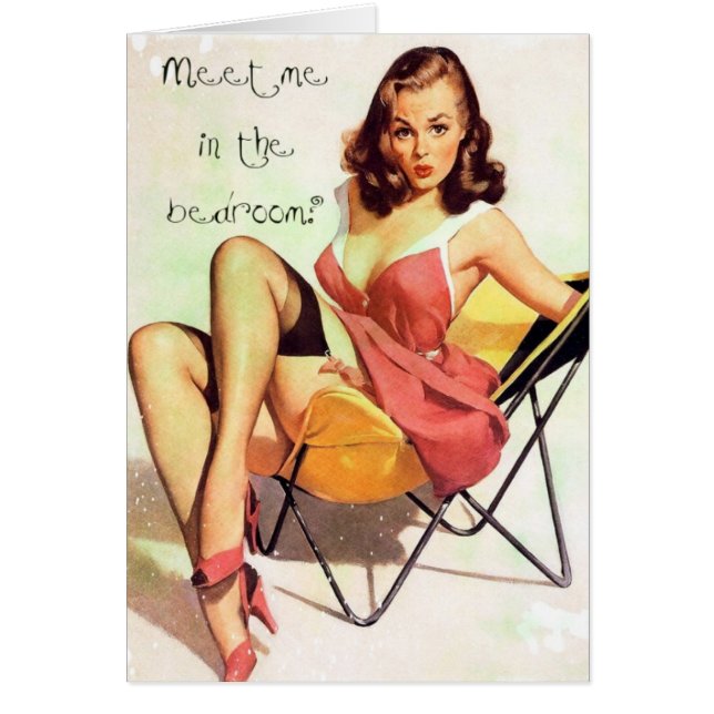 Sexy Racy Vintage Pinup Valentine Cards (Front)