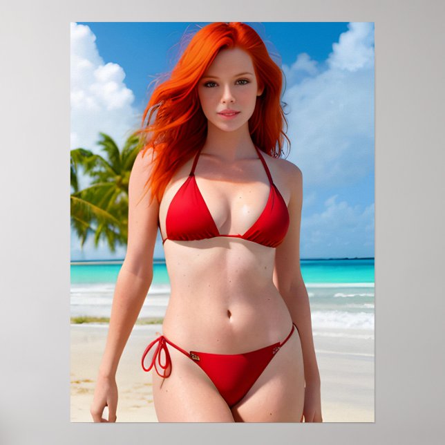 Sexy Red Bikini Poster (Front)