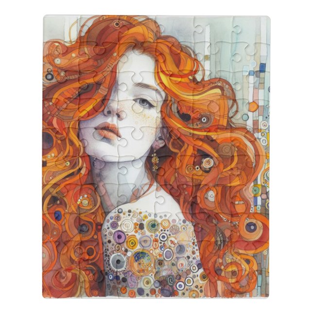Sexy Red Hair Jigsaw Puzzle (Puzzle Vertical)