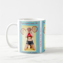 Sexy Retro Pinup Girl Garage Sign Coffee Mug