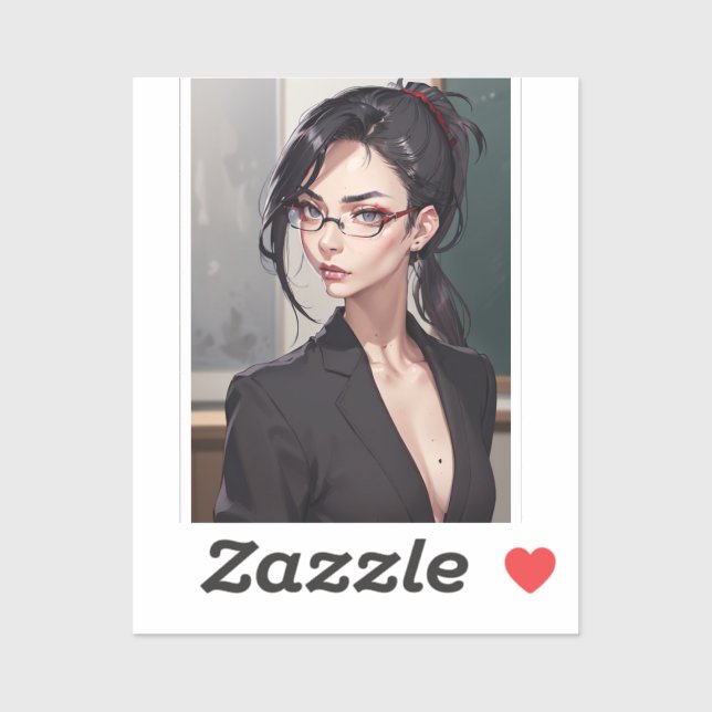 Sexy Stern Professor Sticker (Sheet)