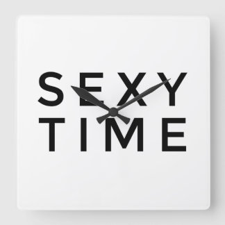 Sexy Time (Black) Wall Clock