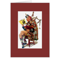 Sexy Vintage Scottish Pinup With Bagpipes Zazzle Com