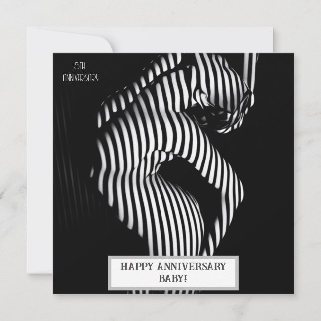 Sexy Wedding Anniversary Naughty  Save The Date (Front)