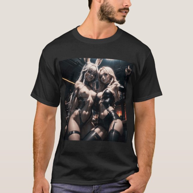 Sey Hentai Anime Girls family T-Shirt (Front)