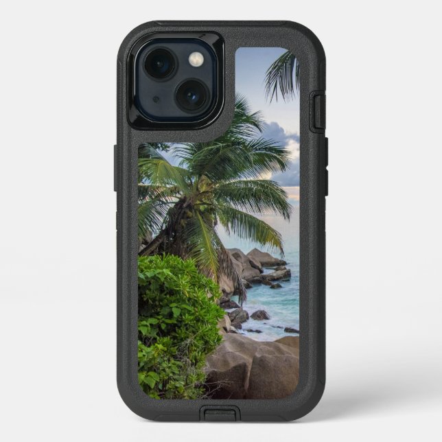 Seychelles archipelago, tropical landscape, otterbox iPhone case (Back)