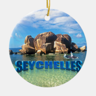 Seychelles Ceramic Ornament