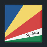 Seychelles flag & Africa holiday/sports fans Magnet<br><div class="desc">Fridge Magnets: Seychelles & Africa - love my country and Seychelles flag holiday gifts for patriots</div>