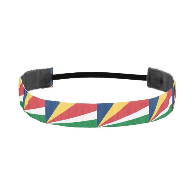 Seychelles Flag Athletic Headband (Front)