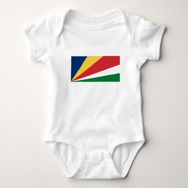 Seychelles Flag Baby Bodysuit (Front)