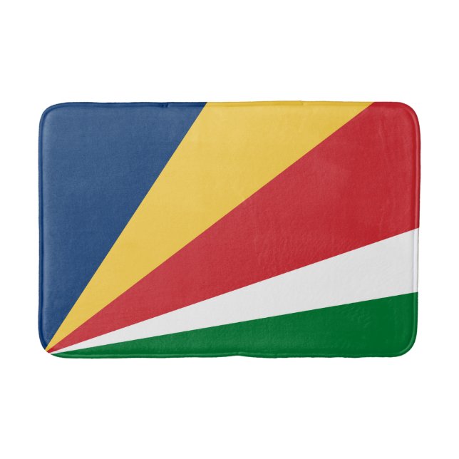 Seychelles Flag Bath Mat (Front)