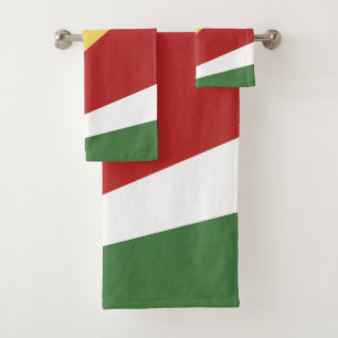 Seychelles flag bath towel set