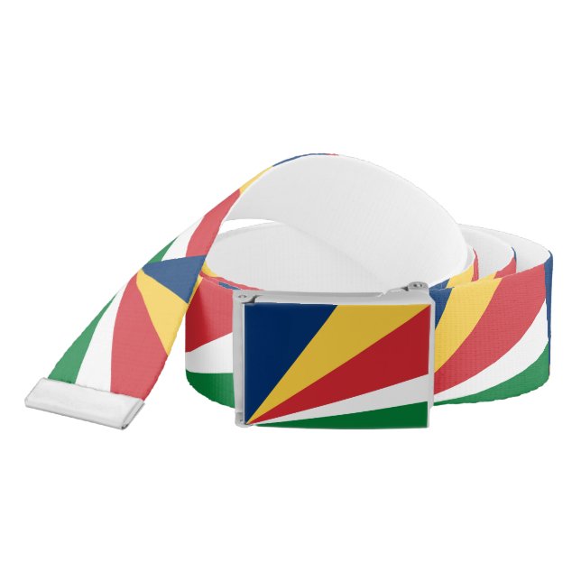 Seychelles Flag Belt (Snake)