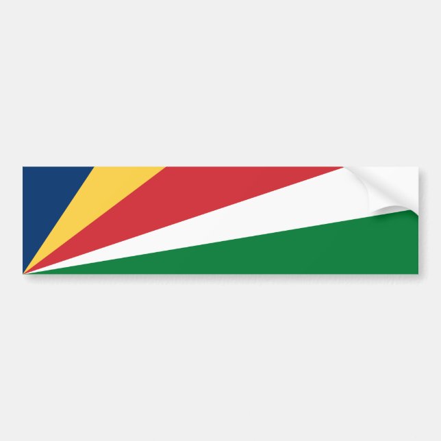 Seychelles Flag Bumper Sticker (Front)