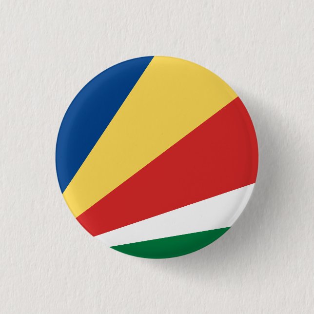 Seychelles Flag Button (Front)