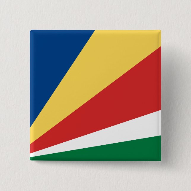 Seychelles Flag Button (Front)