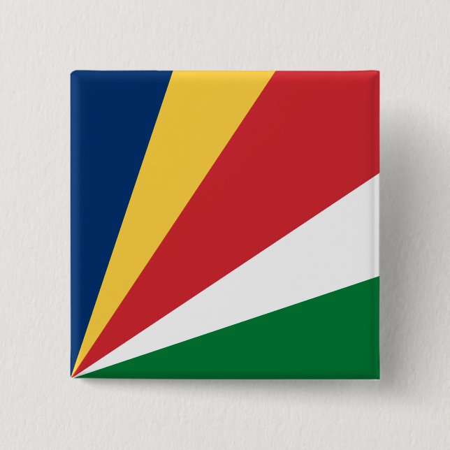 Seychelles Flag Button (Front)