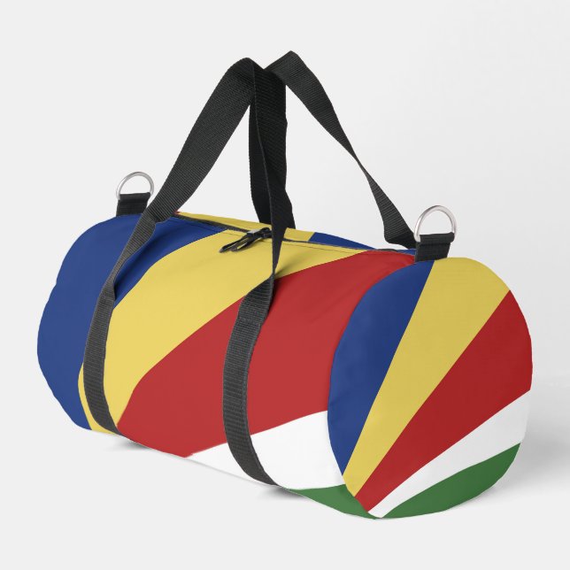 Seychelles flag duffle bag (Left Corner)