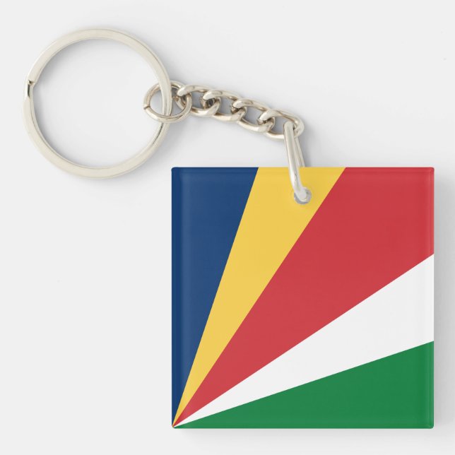 Seychelles Flag Keychain (Front)