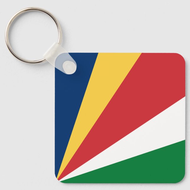 Seychelles Flag Keychain (Front)