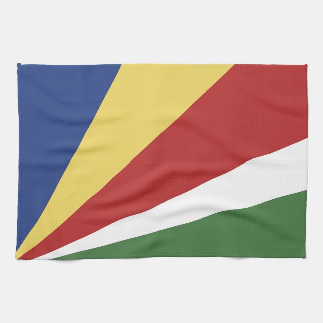 Seychelles flag kitchen towel (Horizontal)
