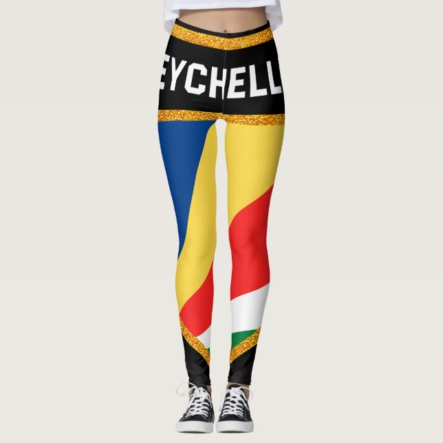 Seychelles Flag Leggings (Front)