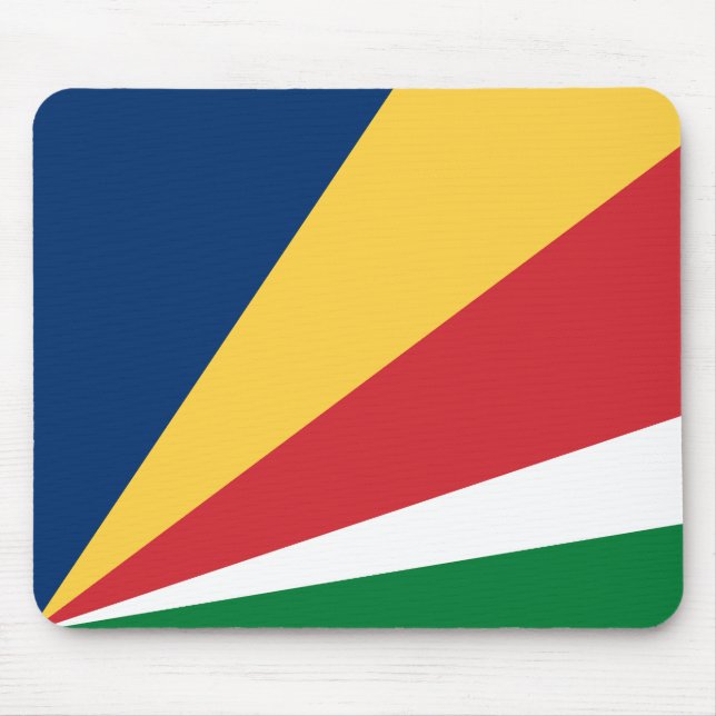 Seychelles Flag Mouse Pad (Front)