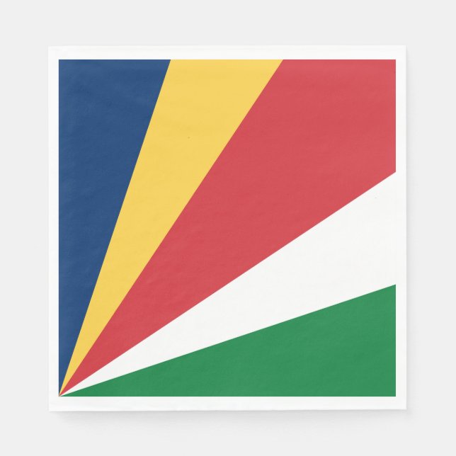 Seychelles Flag Napkins (Front)