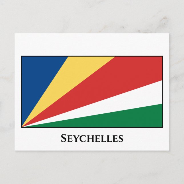 Seychelles Flag Postcard (Front)