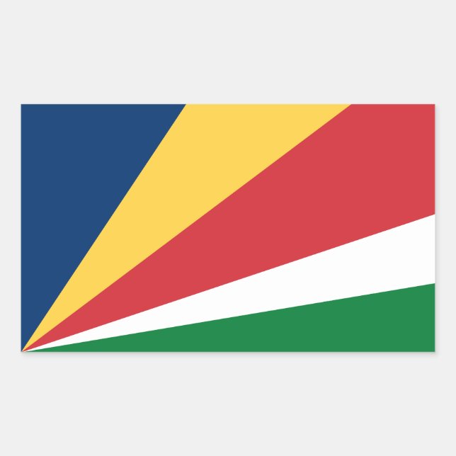 Seychelles Flag Rectangular Sticker (Front)