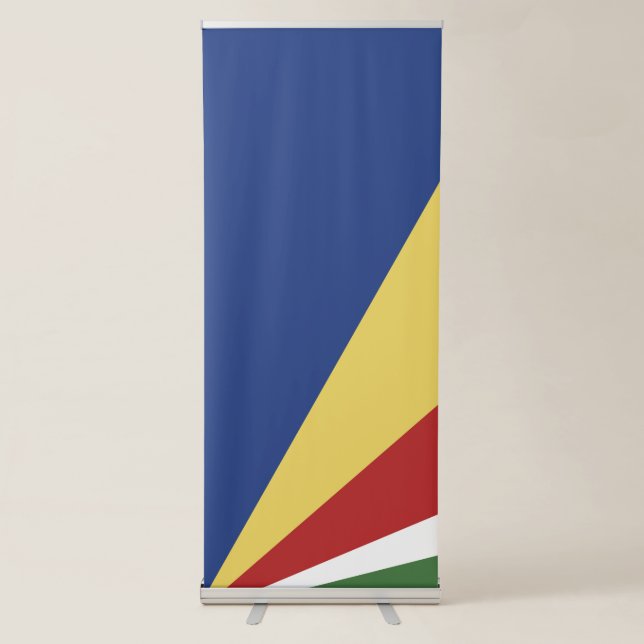 Seychelles flag retractable banner (Front)