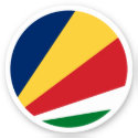 Seychelles Flag Round Sticker