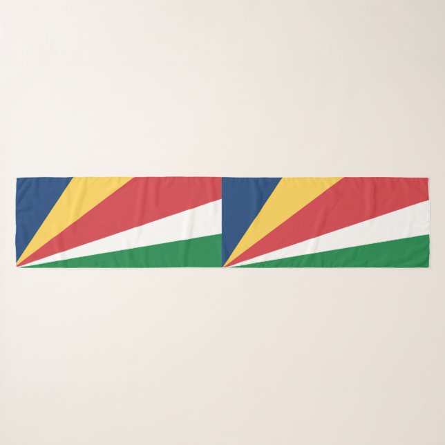 Seychelles Flag Scarf (Front (Horizontal))
