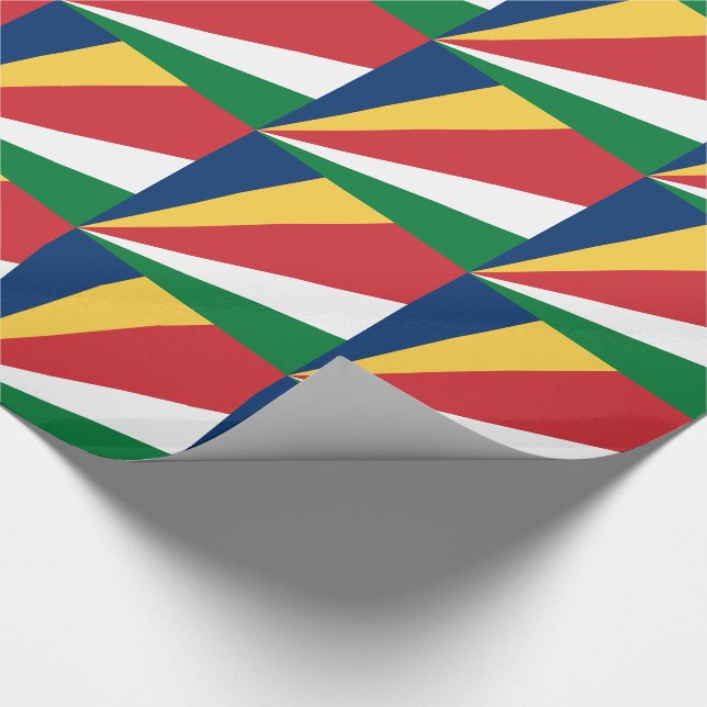 Seychelles Flag Wrapping Paper (Corner)