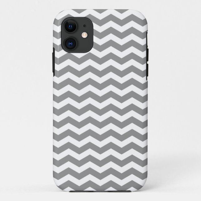 Seychelles Gray Wave Chevron Case-Mate iPhone Case (Back)