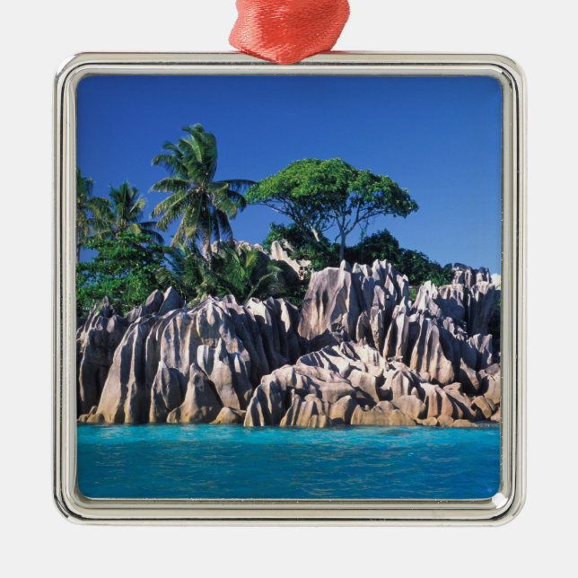 Seychelles. Ilot St. Pierre (near Praslin Metal Ornament (Front)