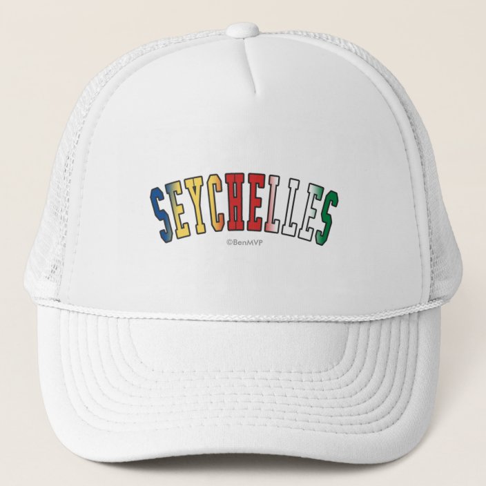 Seychelles in National Flag Colors Hat