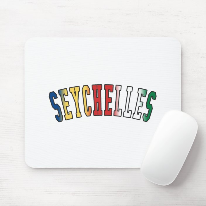 Seychelles in National Flag Colors Mouse Pad