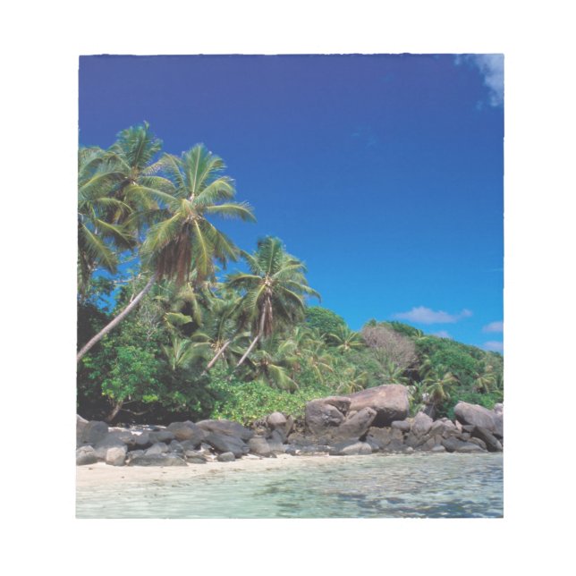 Seychelles, Mahe Island, Anse Royale Beach. 2 Notepad (Front)