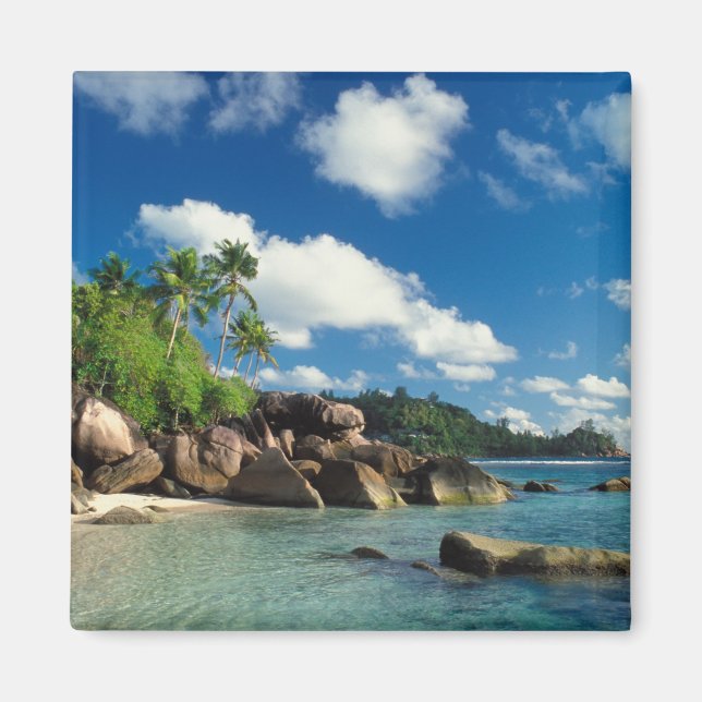 Seychelles, Mahe Island, Lazare Bay Magnet (Front)