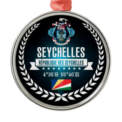 Seychelles Metal Ornament
