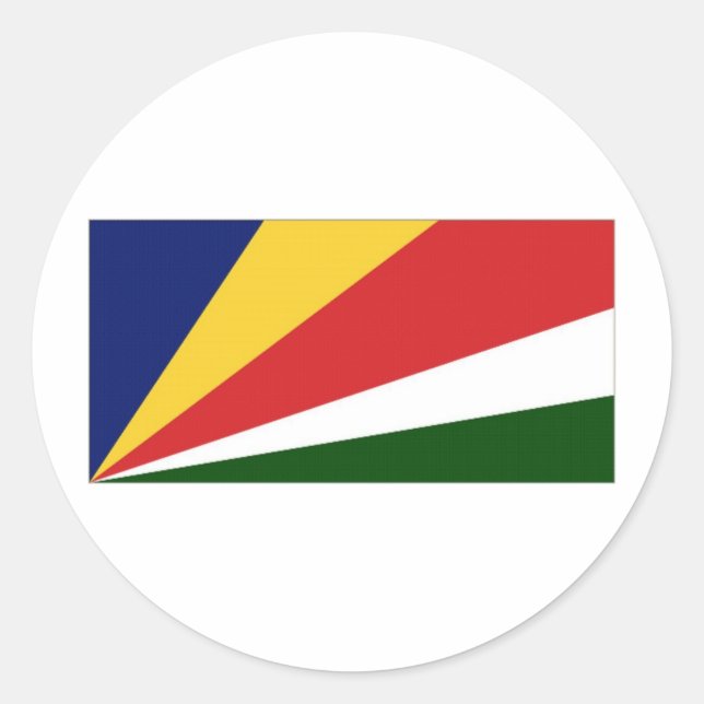 Seychelles National Flag Classic Round Sticker (Front)
