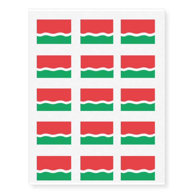 Seychelles old Flag Temporary Tattoos (Front)