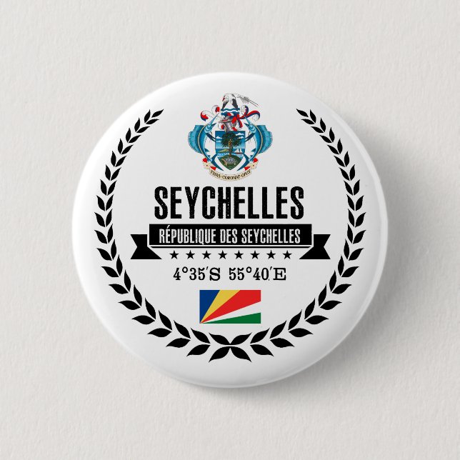 Seychelles Pinback Button (Front)