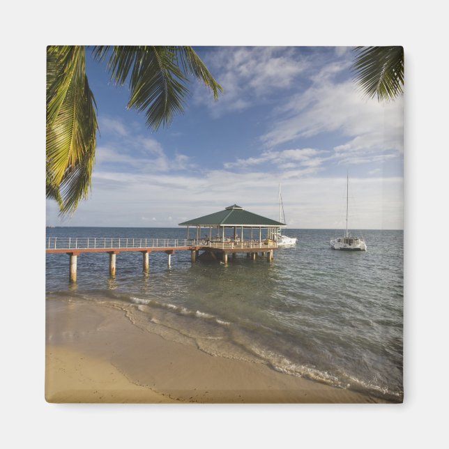 Seychelles, Praslin Island, Anse Bois de Rose, Magnet (Front)